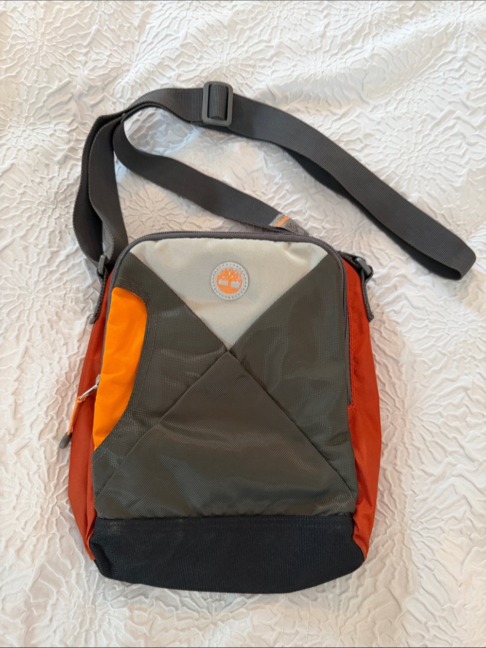 Timberland Olive, Orange & Gray Compact Crossbody Messenger